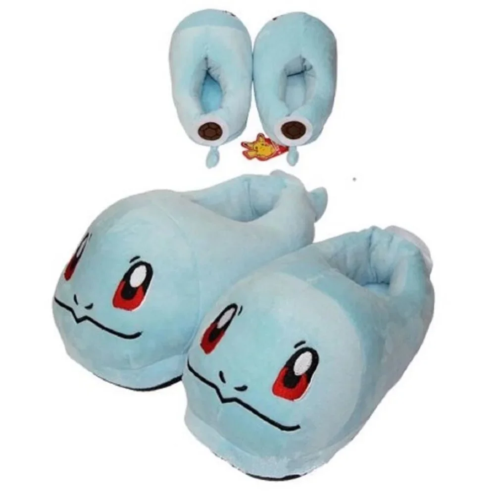 Squirtle Plush Slippers Kids Toddler Closed Toe Cozy Indoor Shoes